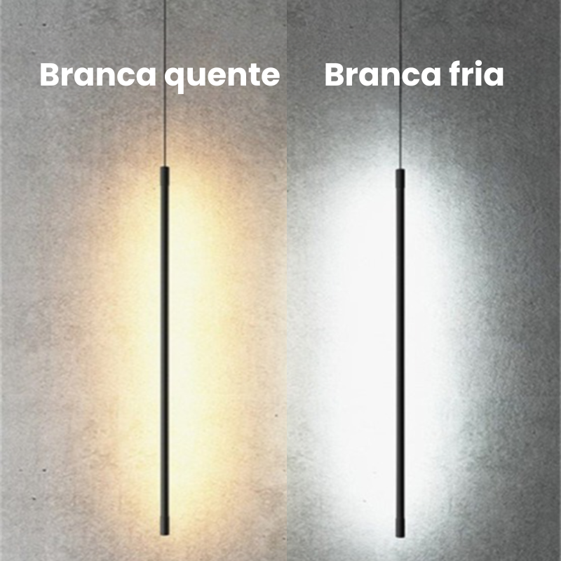 Luminaria Pendente Barra Minimalista - Modernidade e Luxo