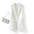 Blazer Feminino Sem Mangas Branco