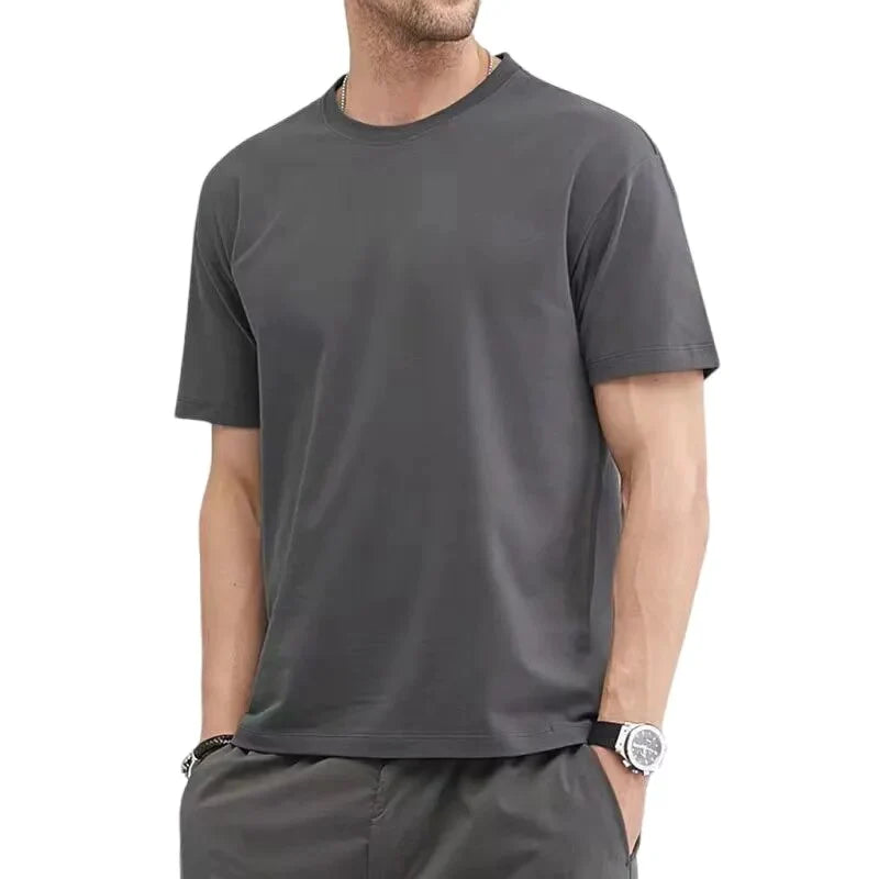 Camiseta Masculina Básica Cinza Escuro