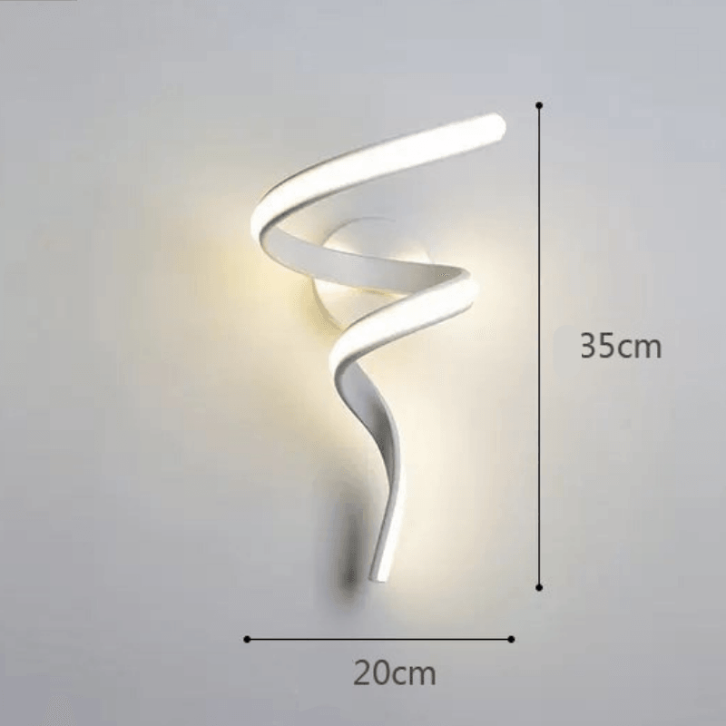 Arandela Espiral Led Moderna - Luxo e Versatilidade